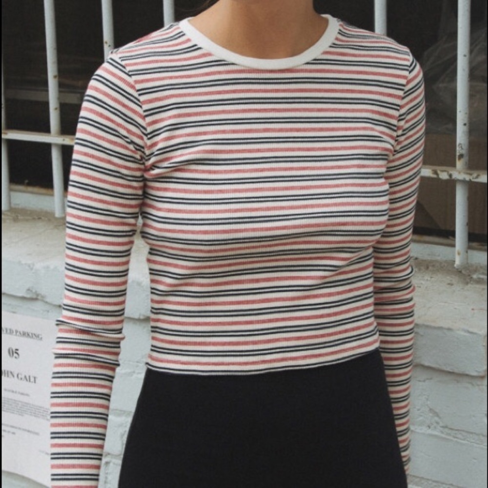 RARE BRANDY MEVILLE STRIPED LONG SLEEVE!